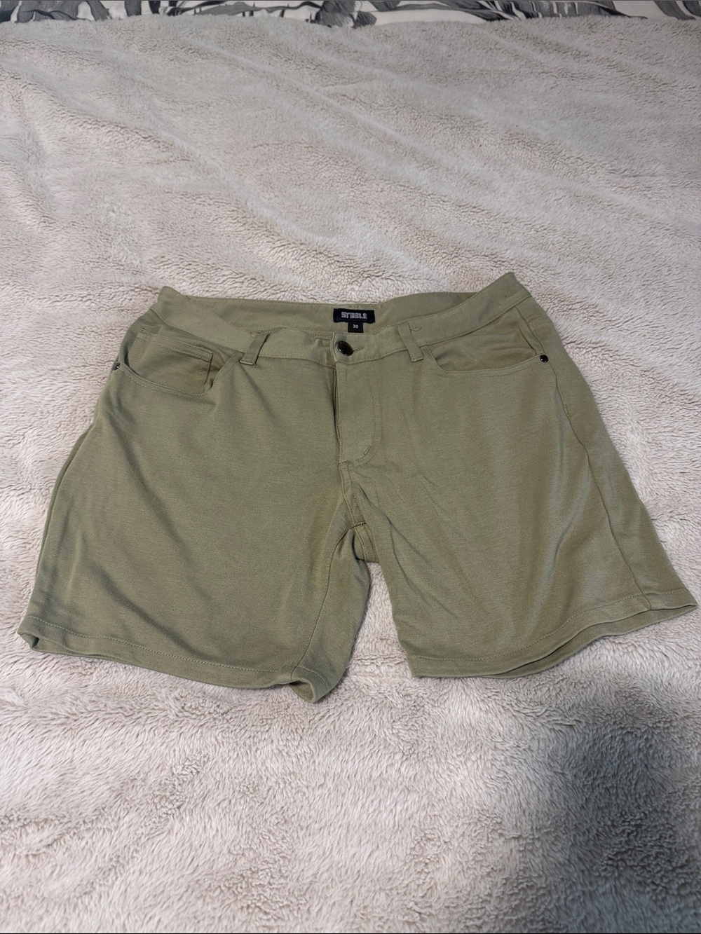 Steele Olive Green Casual Shorts
